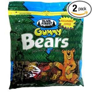 Black Forest Gummy Bears, 5 Pound Resealable Bags (Pack of 2):  