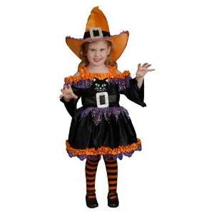  Black Cat Witch Child Halloween Costume Size 4 6 Small 