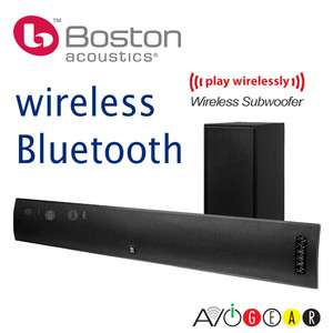Boston Acoustics TVee Model 30 Sound Bar & Wireless Subwoofer w 