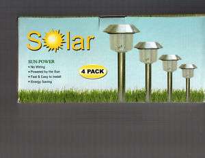 Solar garden light,sun power, 4 pack,energy saving  