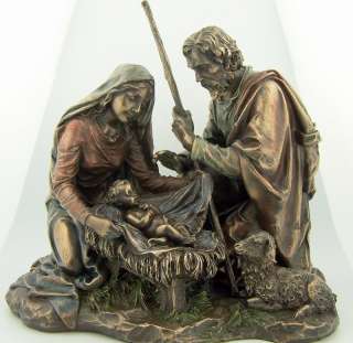   Nativity Holy Family Mary Baby Jesus Joseph Statue Figurine Figure
