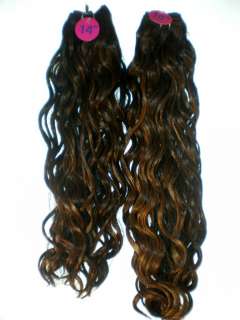 14 & 16 HUMAN SPANISH WAVY WEAVE 2 LENGTHS IN PACK FULL HEAD WITH 