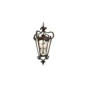   St. Tropez 4 Light Hanging Lantern in Antique Bronze,
