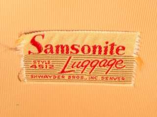   Samsonite Cosmetic Make Up Travel Train Case w/ Mirror & Tray  