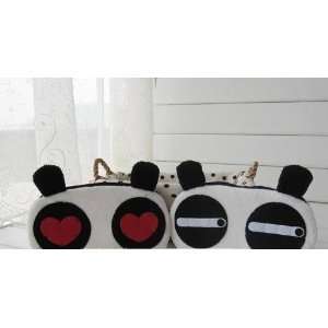 small plush cartoon panda handbag/slippers style bags/wallet/cosmetic 