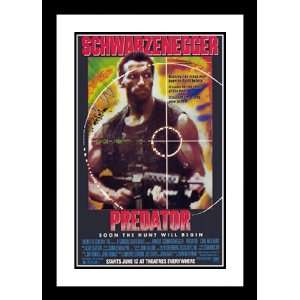 Predator 20x26 Framed and Double Matted Movie Poster   Style A   1987 