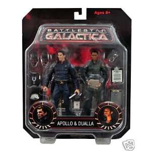  Battlestar Galactica Apollo and Dualla Action Figure Two 