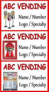 40 Custom VENDING label Business Cards Your logo  