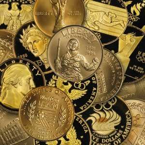  $5.00 Gold US Mint Commemorative Coins   AGW .24187 