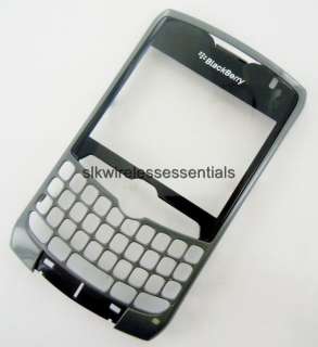 OEM Authentic Blackberry Curve 8330 Grey Faceplate Lens Front Panel 