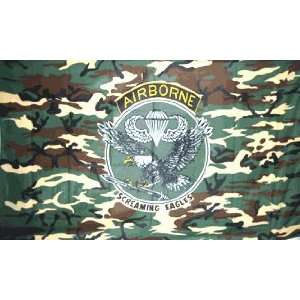  ARMY AIRBORNE SCREAMING EAGLES FLAG: Sports & Outdoors