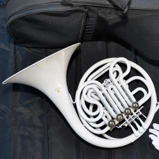 WHITE Bb/F Double FRENCH HORN   HIGHEST QUALITY   NEW  