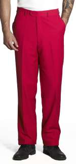 Classic fit mens dress pants Flat front Two front pockets, two rear 