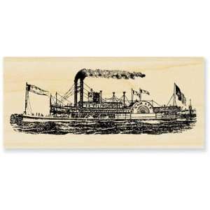  Mohave Steamboat   Wood Rubber Stamp Arts, Crafts 