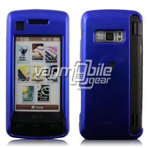 VMG Blue Premium Hard 2 Pc Glossy/Smooth Plastic Snap On Case + Screen 