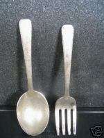 Towle Sterling OLD LACE BABY FORK & SPOON Marshall  