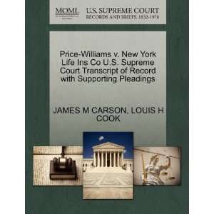  Price Williams v. New York Life Ins Co U.S. Supreme Court 