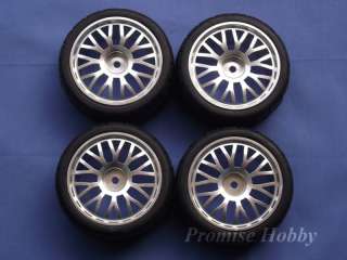 10Y spoke alloy wheel & tire for 1/10 Tamiya rc car X4  