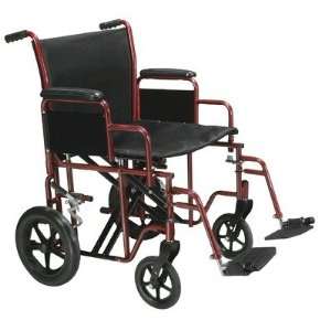 Drive Medical BTR22 B Bariatric Transport Wheelchair with Swing away 