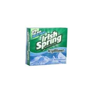    Irish Spring Soap Icy Blast 12 Bar Super Pack 4 Oz.(6 Pack) Beauty