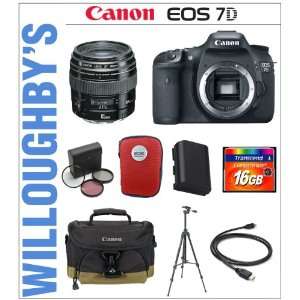  Canon EOS 7D 18 MP CMOS Digital SLR Camera with Canon EF 