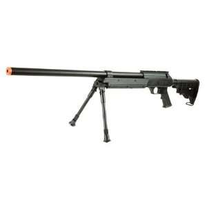  Well MB06 Spring Airsoft Sniper Rifle (Black): Sports 