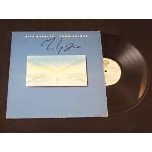 Mark Knopfler Dire Straits Comminique Hand Signed Autographed Record 