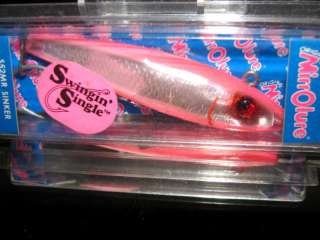MirrOlure   S52MR Hot Pink/Sil (sinker) Single Hook  
