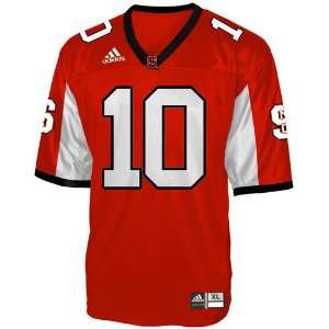 adidas North Carolina State Wolfpack #10 Red Replica Football Jersey