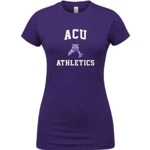  Abilene Christian Wildcats Purple Womens Athletics Arch T 
