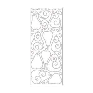  Elizabeth Craft Designs Pear Peel Off Stickers 4X9 Sheet 