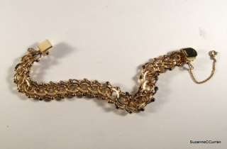 Vintage KACO 12K Gold Filled GF Starter Charm Bracelet  