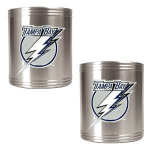 Tampa Bay Lightning 2pc Stainless Steel Can Holder Set 
