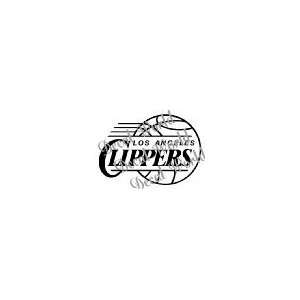LOS ANGELES CLIPPERS TEAM NBA 13 LOGO WHITE VINYL DECAL STICKER