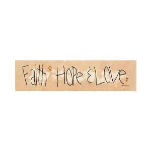  Faith, Hope Love Poster Print: Home & Kitchen
