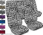 ZEBRA VELOUR SEAT COVERS, for high back buckets (Fits: Jeep Wrangler)
