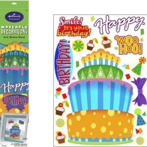 Lets Party By Hallmark Build Your Own Cake Removable Wall Decorations