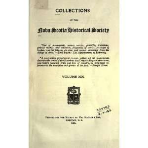   Nova Scotia Historical Society: Nova Scotia Historical Society: Books