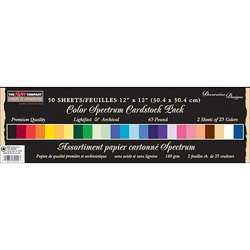 Paper Company Color Spectrum 12x12 Cardstock (Pack of 50)   