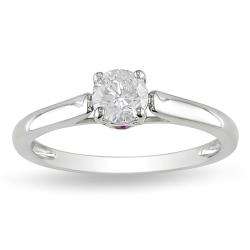 14k Gold 1/2ct TDW Diamond and Sapphire Engagement Ring (H I, I2 I3 