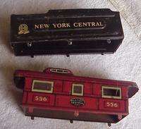 Old Vintage Marx Train Engine 999 & Cars New York Central O Guage 