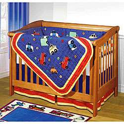 Cars for Tots 4 piece Patchwork Crib Set  
