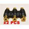 Gold F to F 3RCA Joiner Coupler Component Adapter  