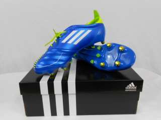 Adidas Adizero F50 XTRX SG Leather US 12 Boots Shoes Cleats Blue Green 