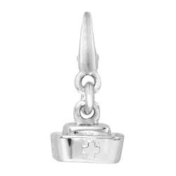 Sterling Silver Nurses Cap Charm  Overstock