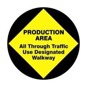  Floor Sign,8in,production Area,pk 2   ACCUFORM