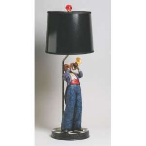  The Bebop Kings Jazz Trumpet Player Lamp with Shade 