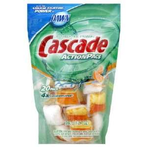 Cascade ActionPacs Dishwasher Detergent, Citrus Breeze, 20 Count (Pack 