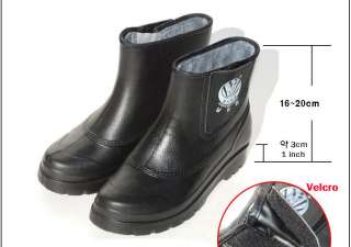 Men Winter Snow Boots Waterproof Half Shoes [Black] NEW  