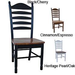 Solid Wood Tall Ladderback Chairs (Set of 2)  Overstock